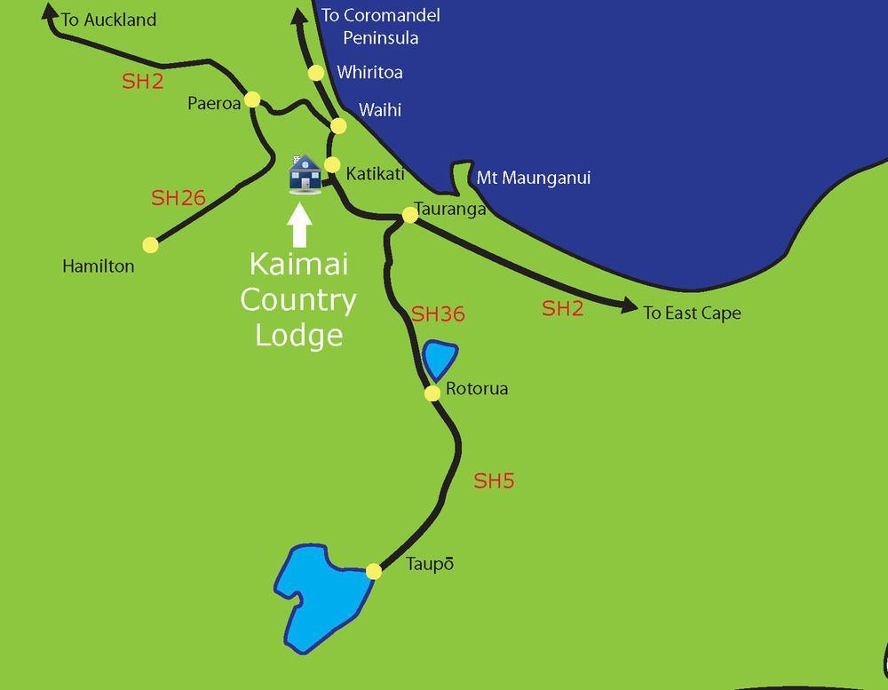 Kaimai Country Lodge Катикати Экстерьер фото